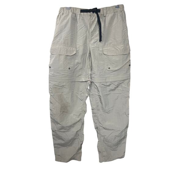 REI Size Large Hiking Tan Breathable Men's Convertible Belted Cargo Pants - Picture 1 of 8